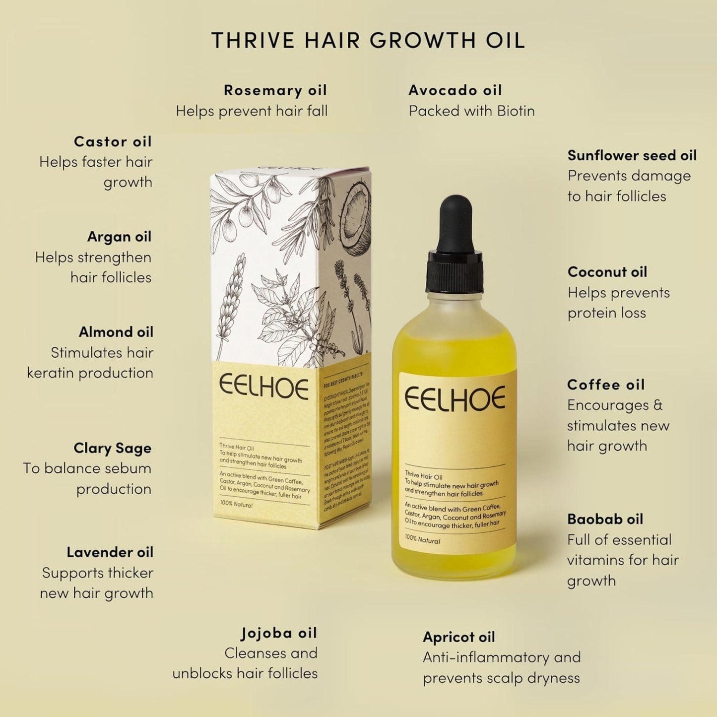 Natural Hair Growth Oil 60ml